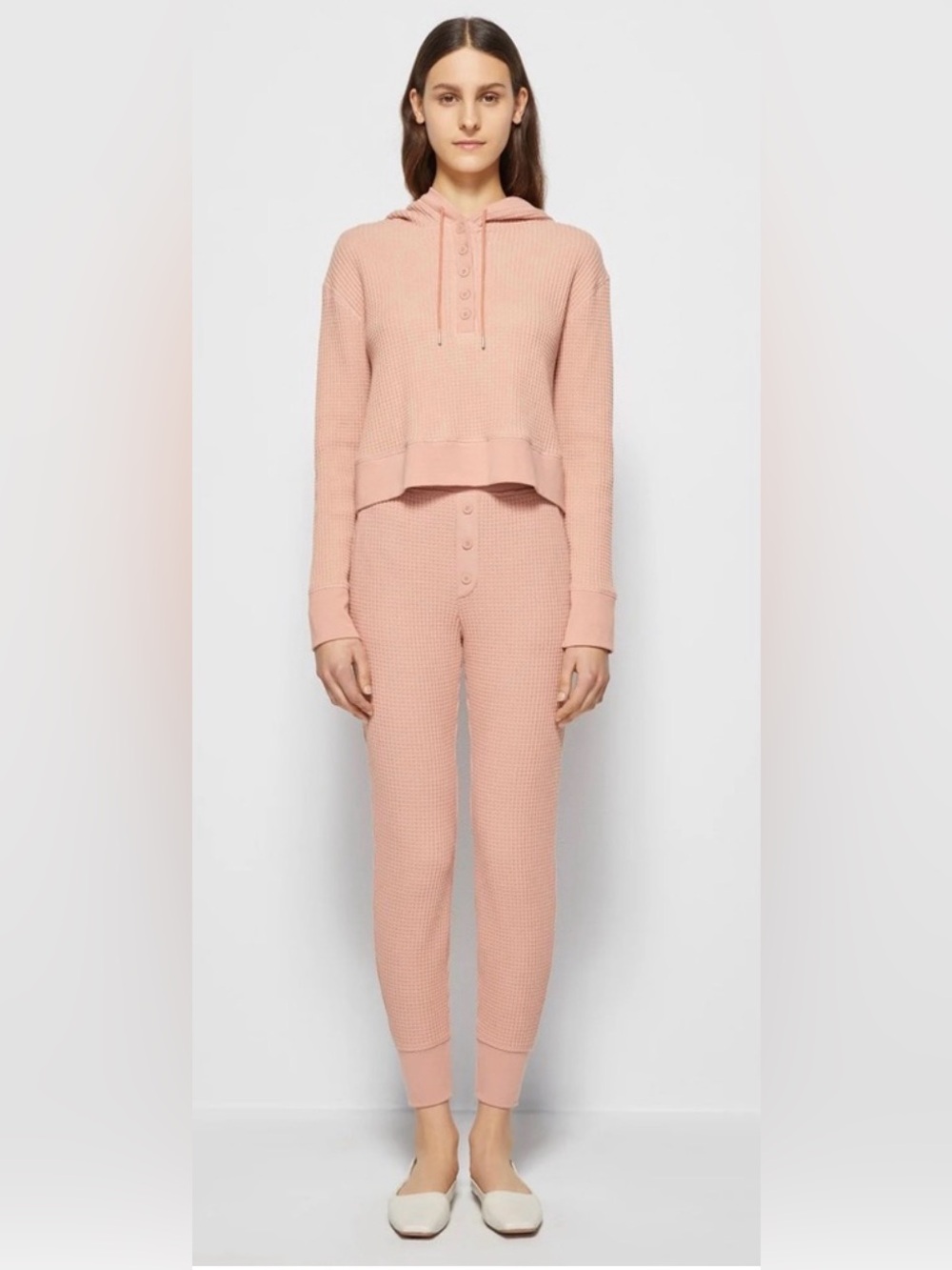 Jonathan Simkhai Standard Savannah Waffle Jogger in Chai